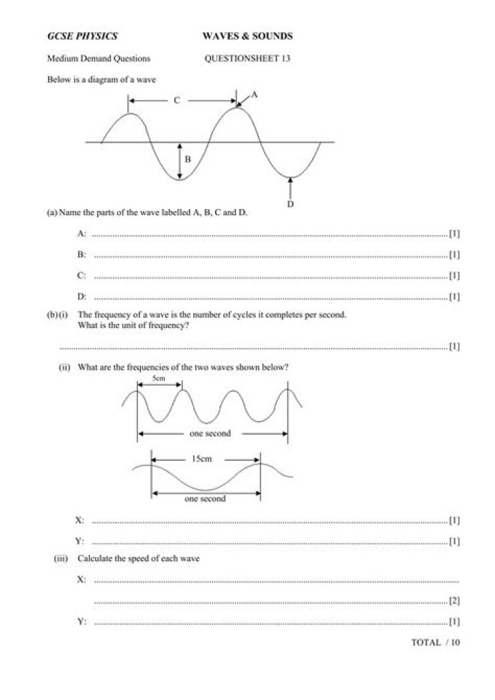 IGCSE Physics Waves Questions & Answers PDF with Practice Exams