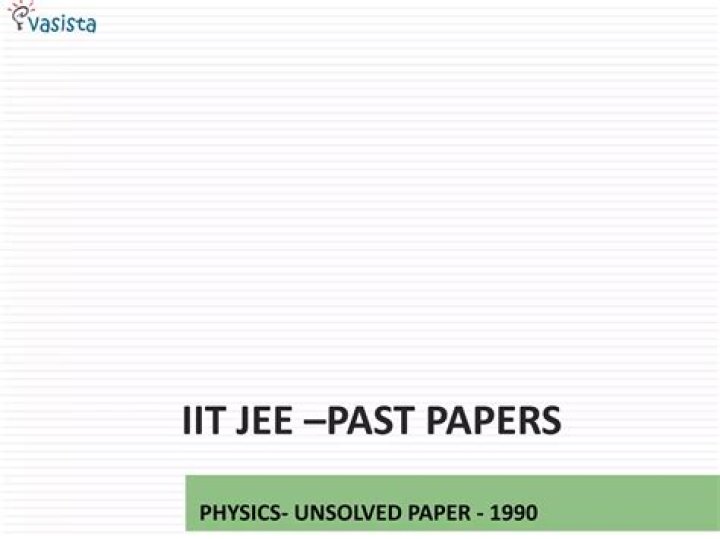 IIT Jee 1990 Question Paper with Solutions PDF Download