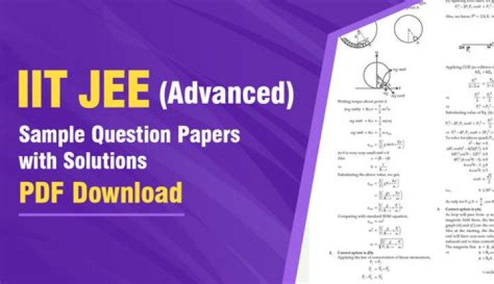 Free IIT Jee Test Papers PDF Download – Practice & Crack Exams