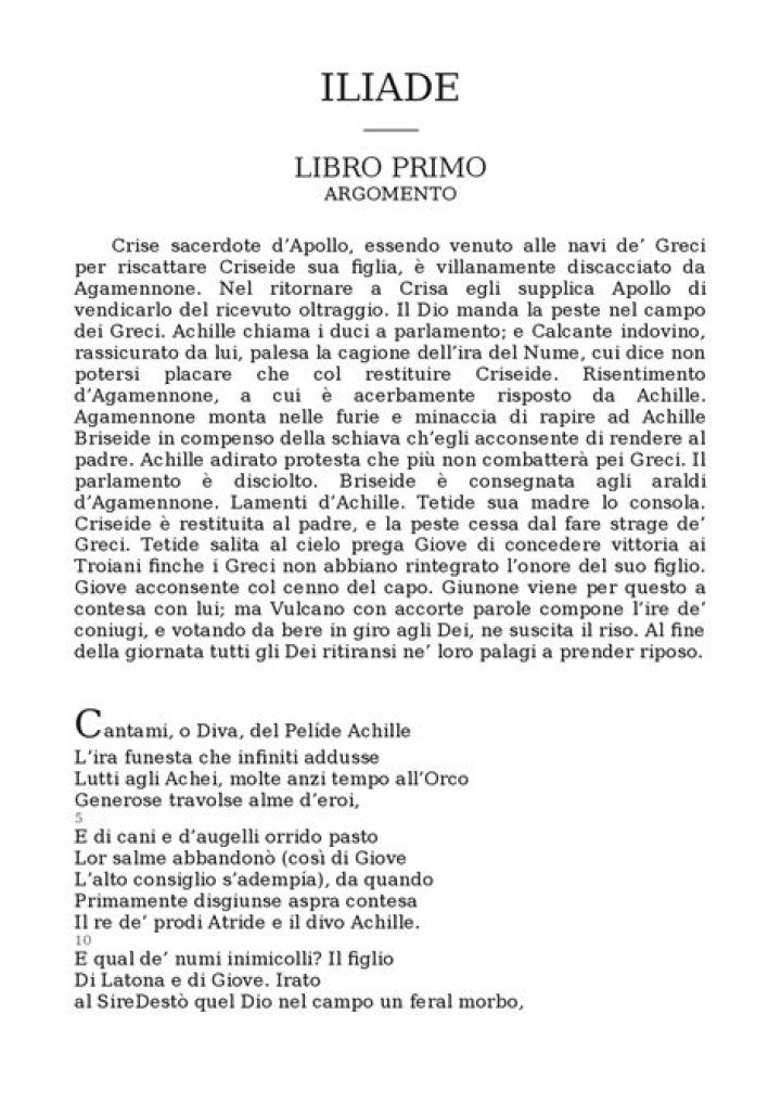 Ilíade in Greco PDF: Download Full Ancient Greek Text