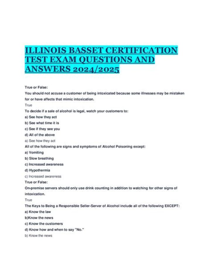 Illinois Basset Test Answers PDF – Official Study Guide & Exam Prep