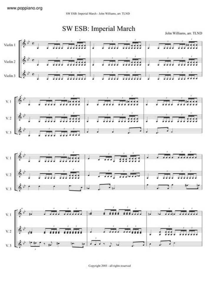 Imperial March Violin Sheet Music PDF Download