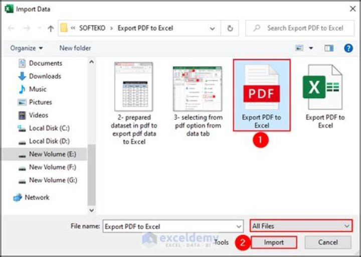 Import PDF to Excel Sheet Easily