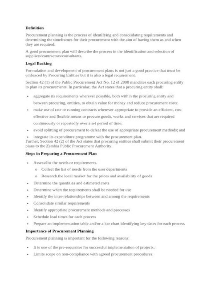 Maximize Efficiency: The Importance of Procurement Planning PDF