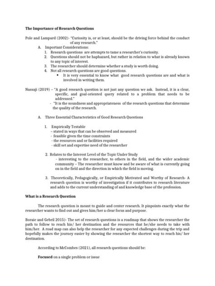The Importance of Research Questions PDF: Key Insights for Better Studies