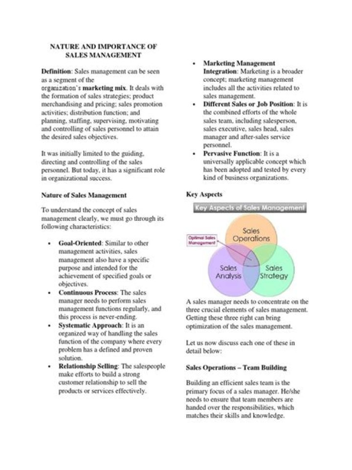 Master the Importance of Sales Management: Essential PDF Guide