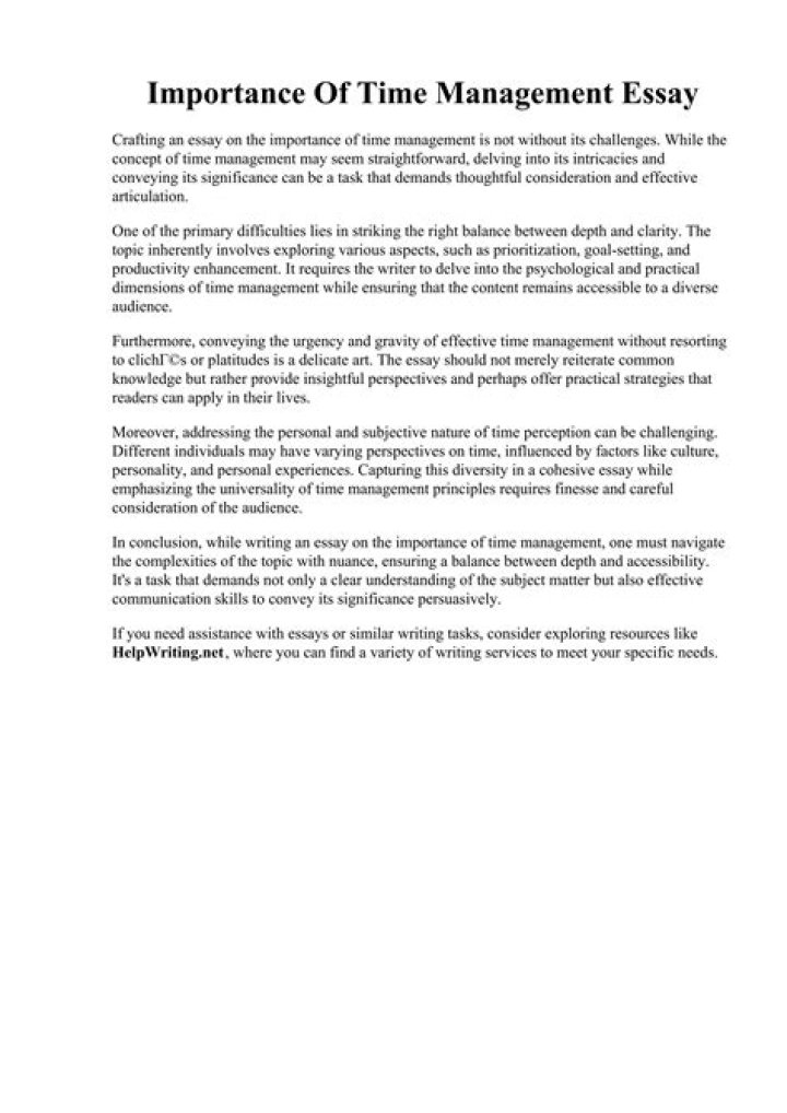 Boost Academic Success: The Importance of Time Management for Students PDF