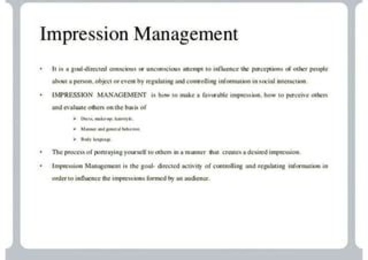 Master Impression Management with This Essential PDF Guide