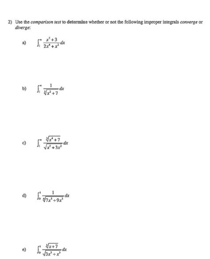 Improper Integrals Worksheet PDF: Practice Problems & Solutions