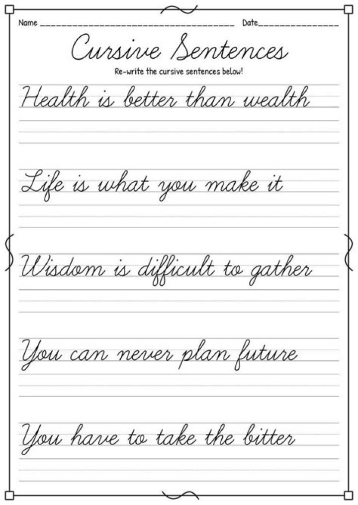 Improve Your Cursive Handwriting with Our PDF Worksheets