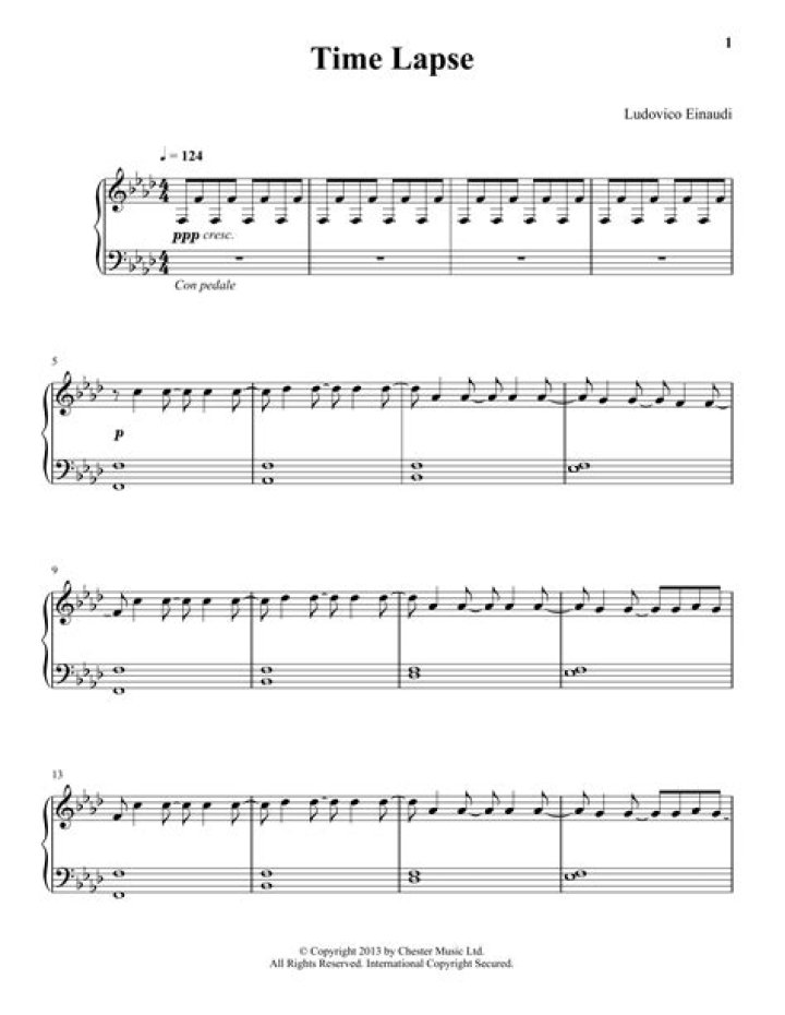 Time Lapse Sheet Music PDF – Watch Music Come Alive in Instant Motion