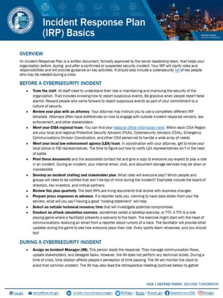 Download Free Incident Response Plan PDF Guide