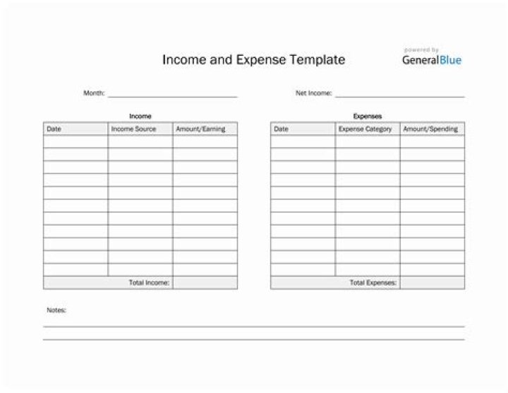Free Income and Expense Worksheet PDF – Download Now