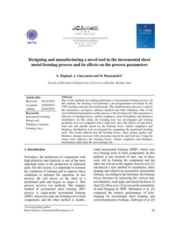 Incremental Sheet Forming PDF: Step-by-Step Guide for Precision Manufacturing