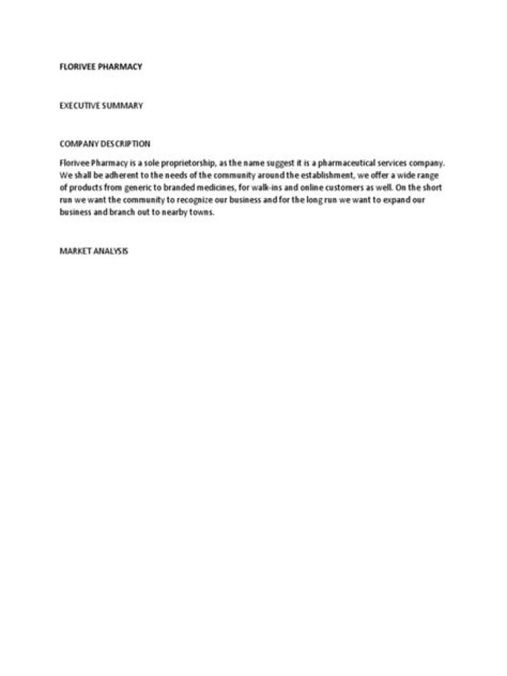 Independent Pharmacy Business Plan PDF – Step-by-Step Guide