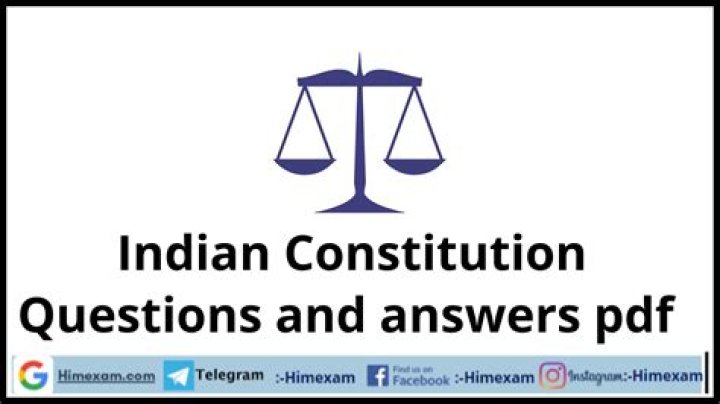 Indian Constitution Questions and Answers PDF Guide
