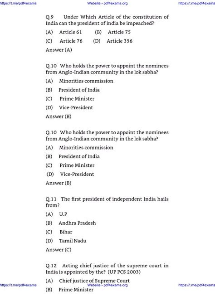 Indian Polity Questions PDF with Hindi Answers – Quick Practice Set