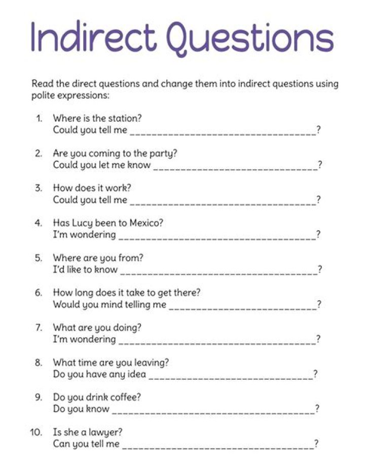 How to Ask Indirect Questions: Expert PDF Guide