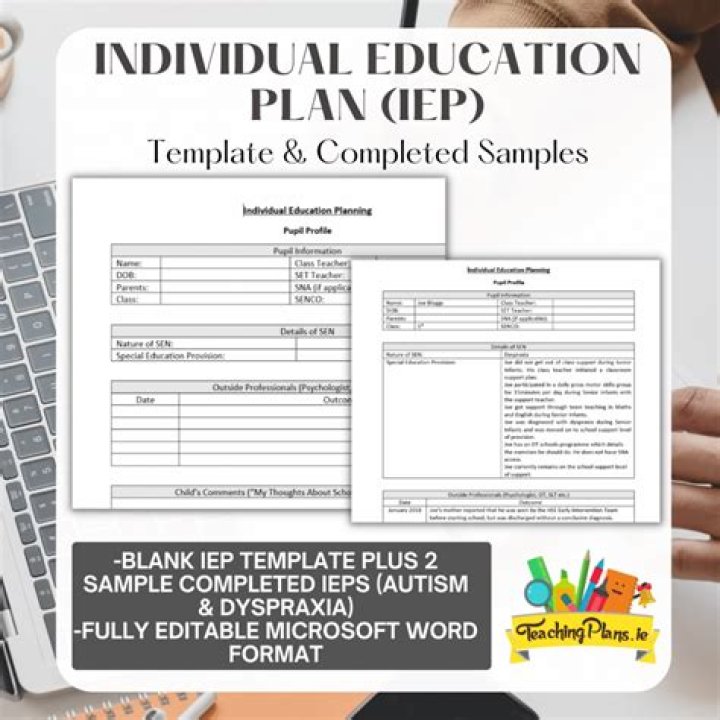 Individual Education Plan IEP Sample for Learning Disabilities – Download PDF