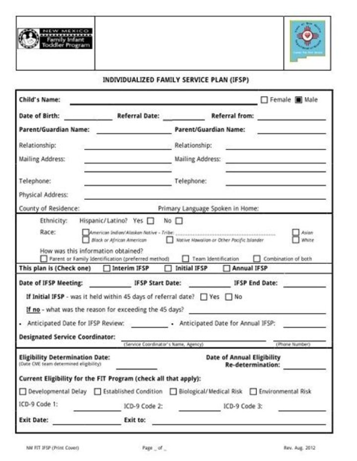 Get Your Individualized Family Service Plan PDF Now