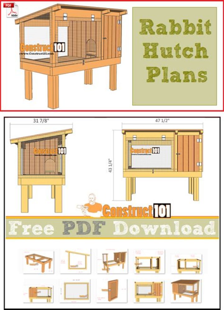 Indoor Rabbit Hutch Plans PDF: Build Your Own Safe Rabbit Home