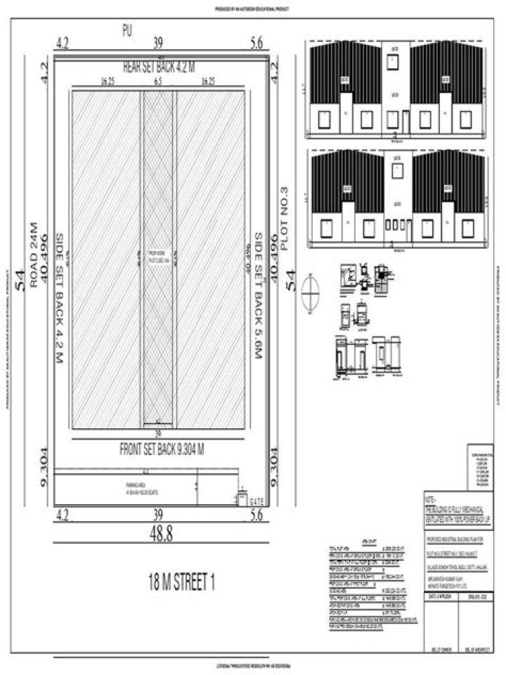Download Industrial Building Plan PDF – Complete Construction Blueprints