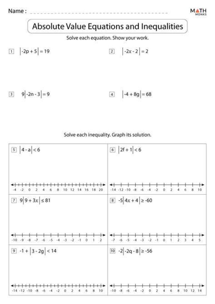 Free Inequalities Exercises with Answers PDF – Practice Tests & Step-by-Step Solutions