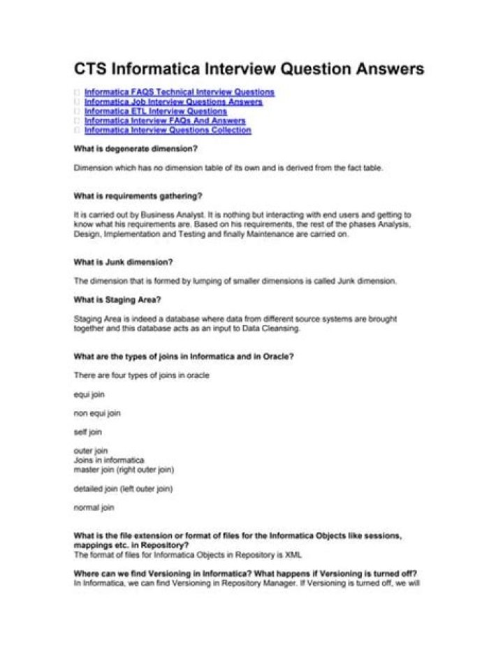 Informatica Interview Questions with Answers PDF: Expert Guide