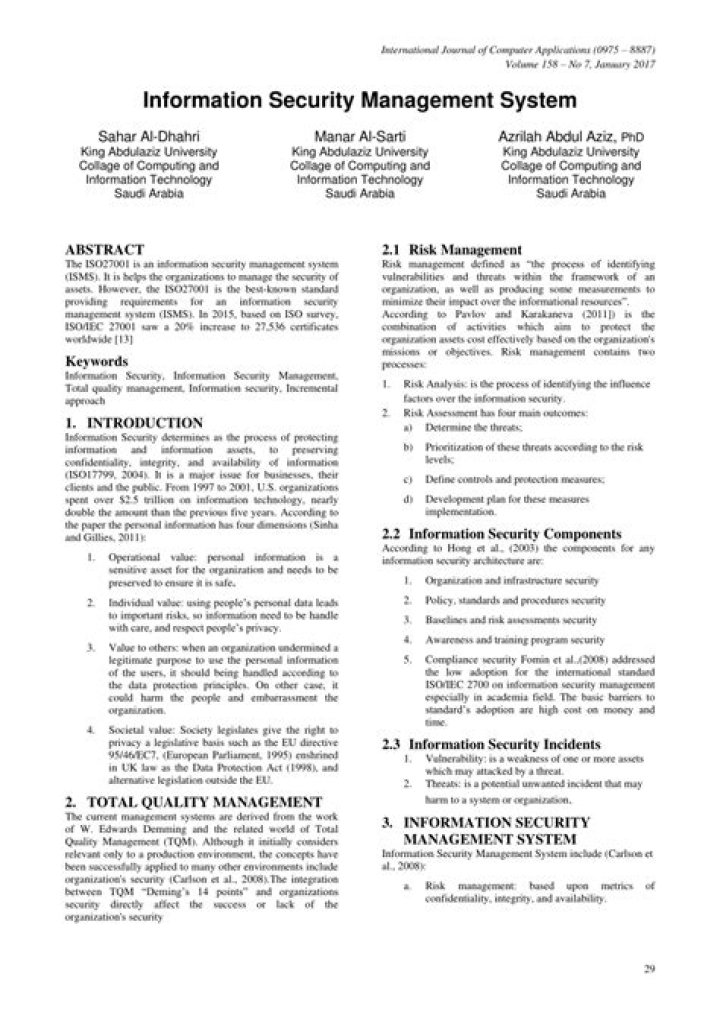 Comprehensive Information Security Management PDF Guide