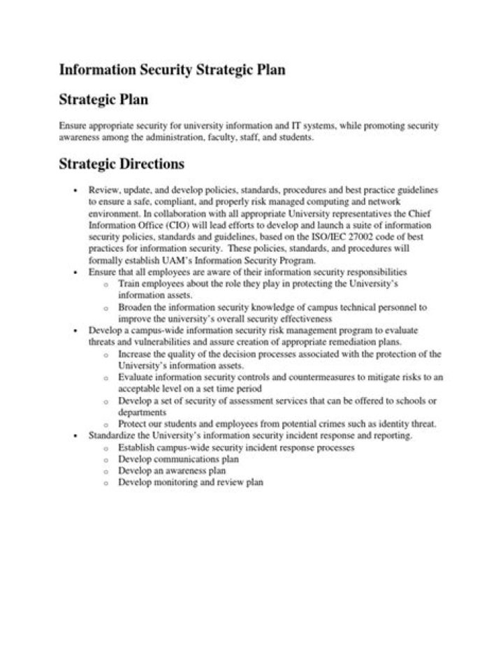 Information Security Strategic Plan PDF: Protect Your Organization