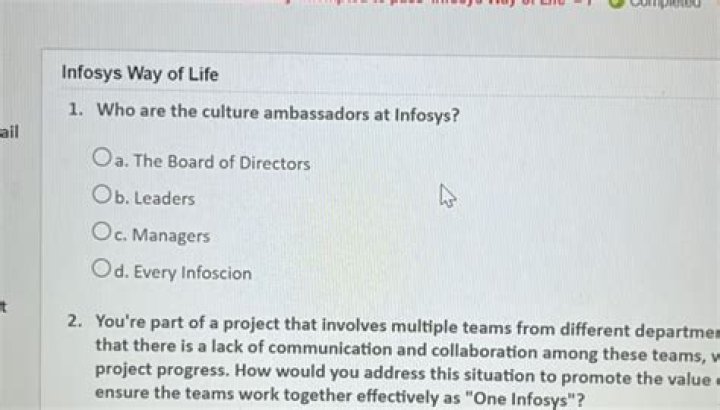 Infosys Way of Life Answers: PDF Guide to Culture & Values