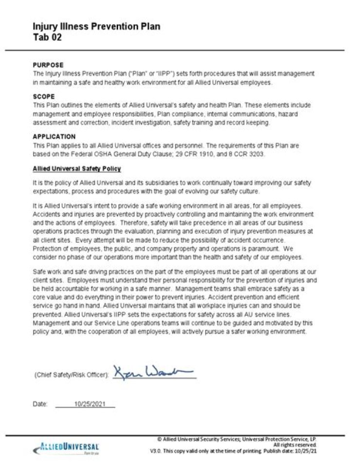 Essential Injury and Illness Prevention Plan PDF for Workplace Safety