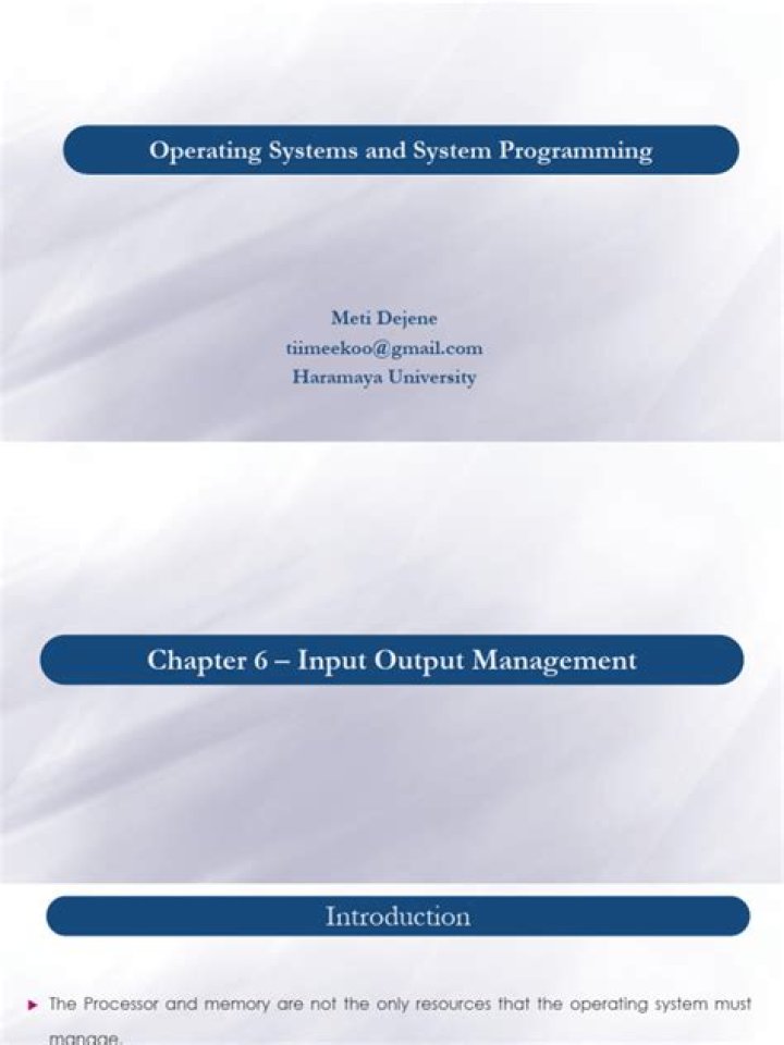 Efficient Input Output Management in Operating Systems: Expert PDF Guide