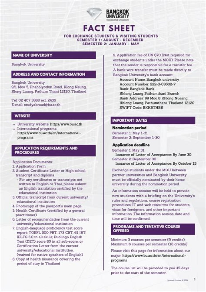 Insead Exchange Fact Sheet 2025–2026 PDF: Key Insights & Resources