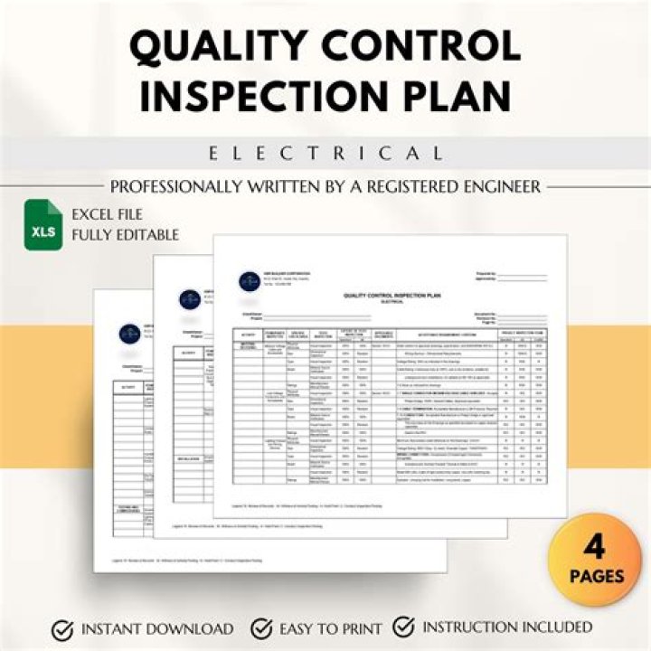 Inspection and Test Plan for Electrical Works PDF Download