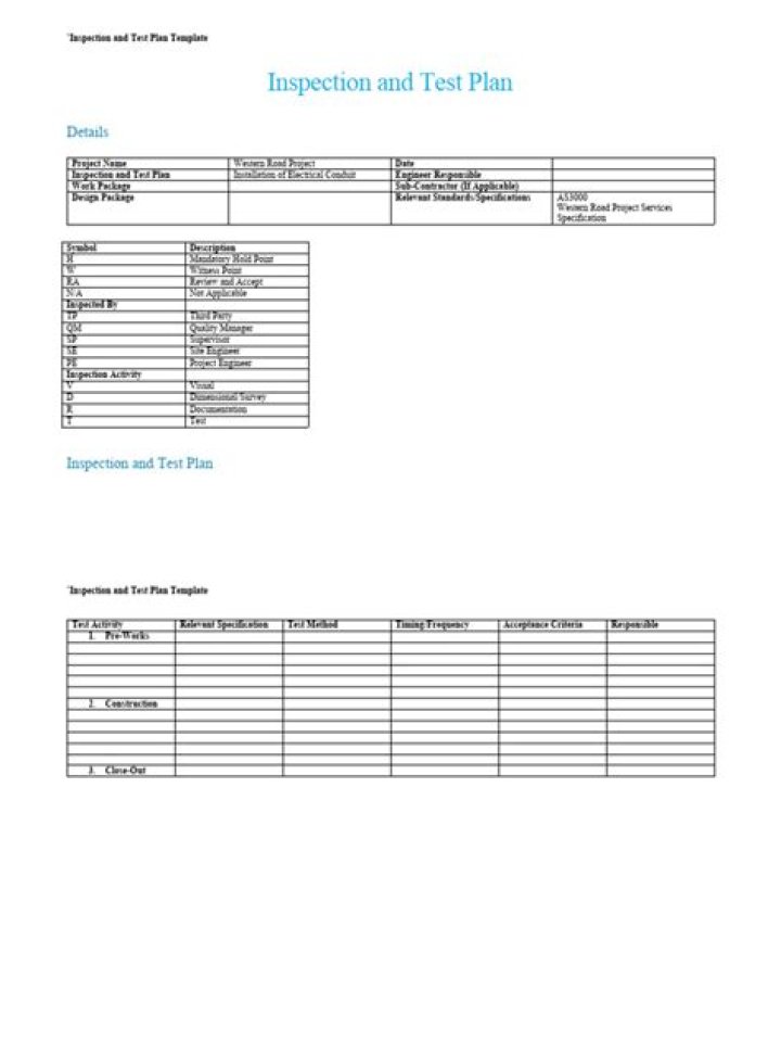 Inspection and Test Plan PDF: Comprehensive Documentation for Safety & Compliance