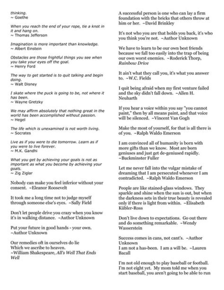 Inspirational Quotes List PDF: Uplifting Quotes for Daily Motivation