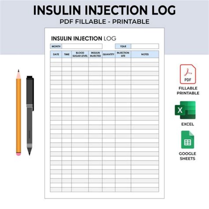 Insulin Log Sheet PDF: Track Blood Sugar & Insulin Doses Easily