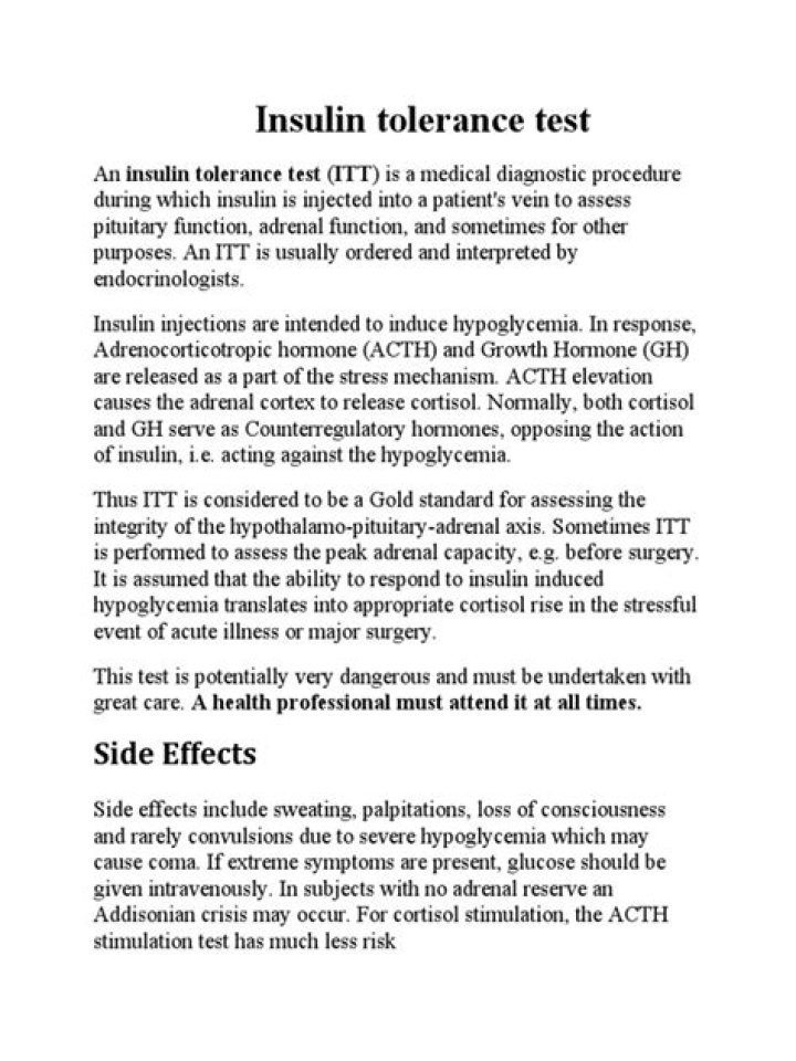 Insulin Tolerance Test PDF: Accurate Results & Easy Download