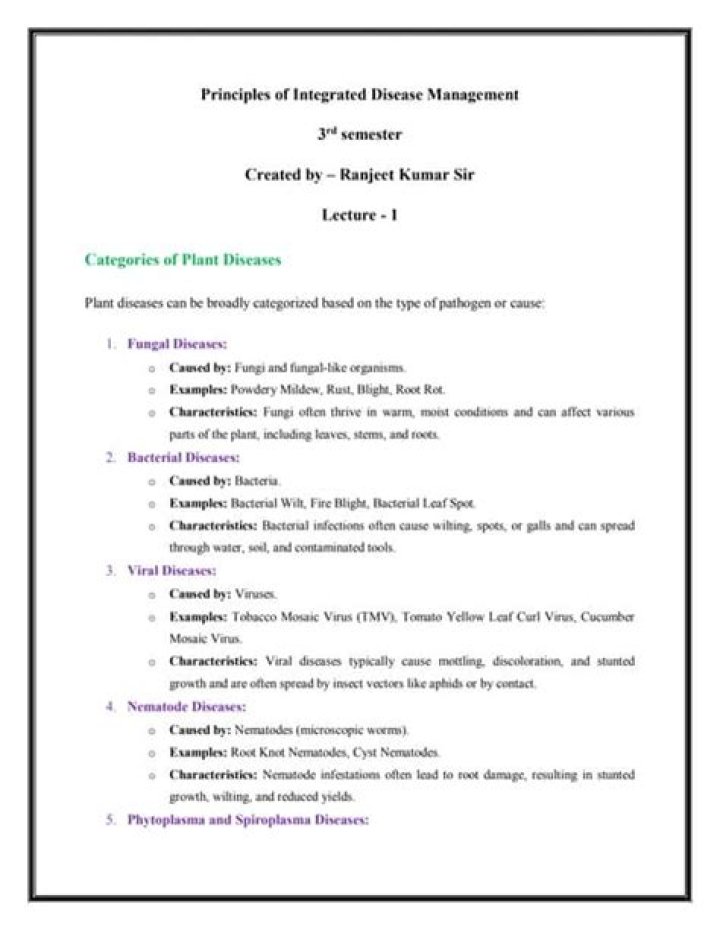 Comprehensive Integrated Disease Management PDF Guide