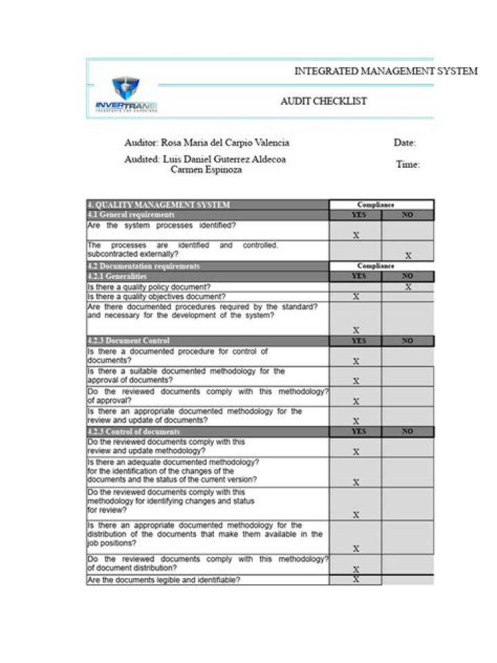 Integrated Management System Audit Checklist PDF – Streamline Compliance