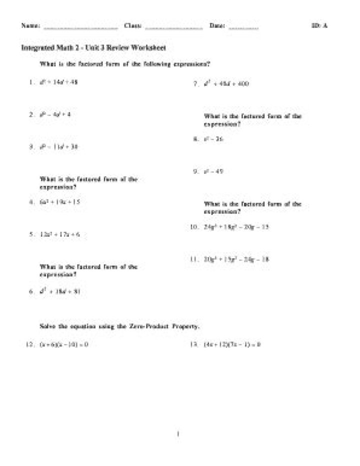 Integrated Mathematics 2 Answers PDF: Step-by-Step Solutions & Complete Guides