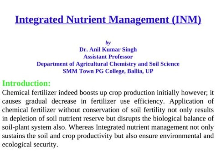 Integrated Nutrient Management PDF: Boost Crop Yields Sustainably