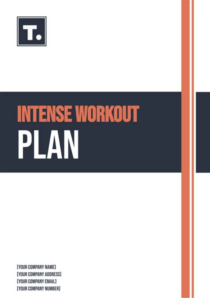 Intense Workout Plan PDF for Maximum Results