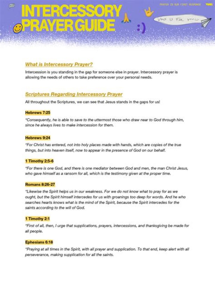 Intercessory Prayer Worksheet PDF – Free Download for Healing & Peace