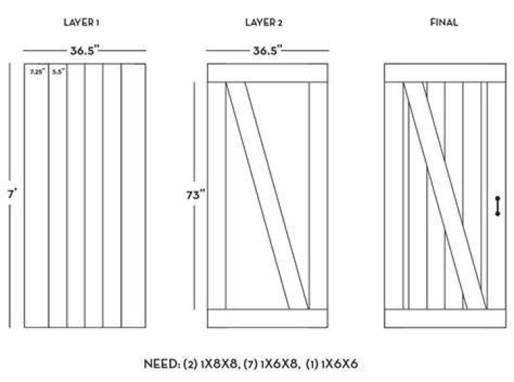 Interior Barn Door Plans PDF – Download Free Style Designs
