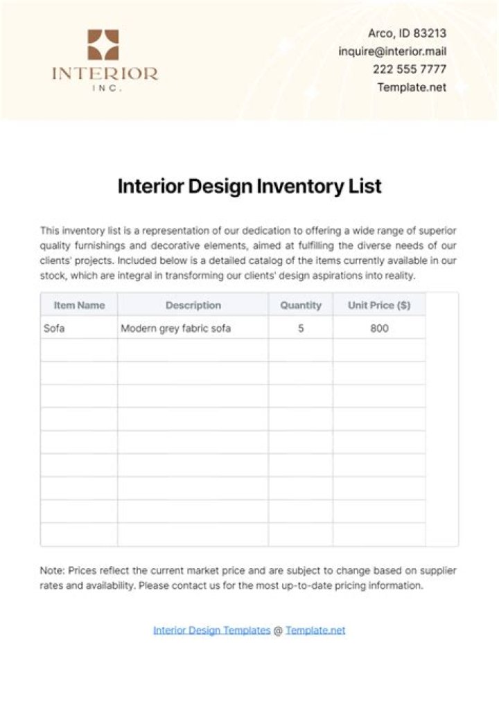 Complete Interior Design Equipment List PDF: Tools & Essentials