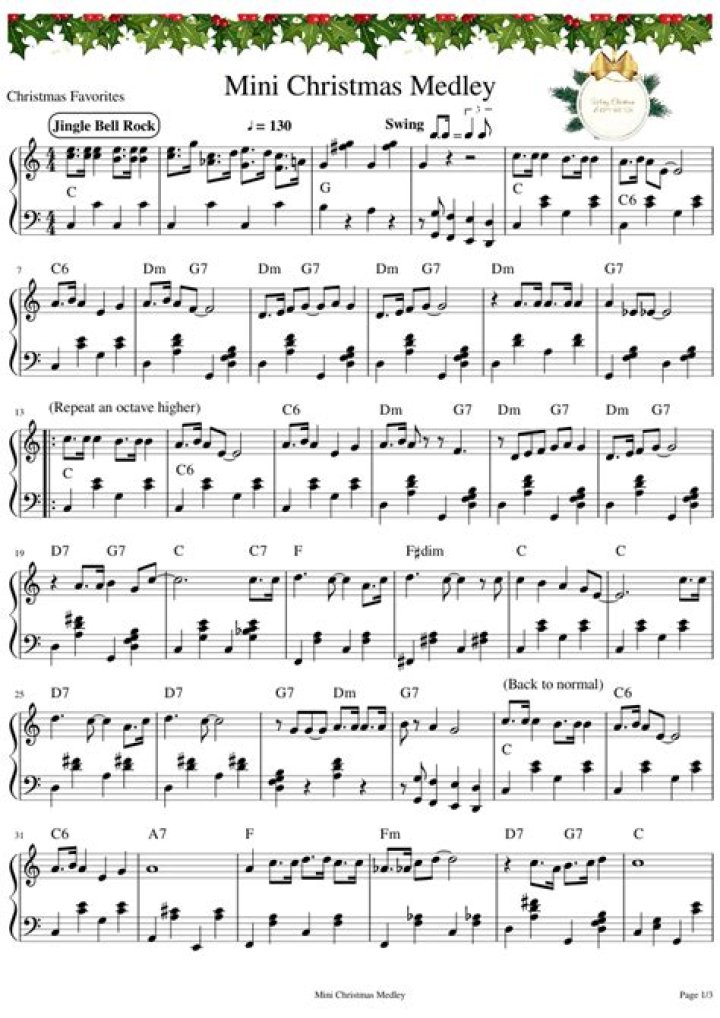 Intermediate Christmas Piano Sheet Music PDF – Perfect for Holiday Performance