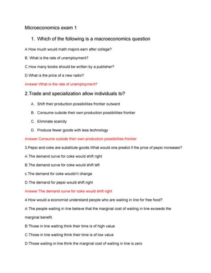 Intermediate Microeconomics Questions & Answers PDF Guide