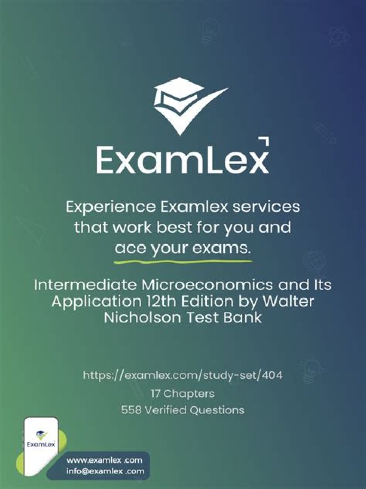 Intermediate Microeconomics Test Bank PDF: Practice Questions & Solutions